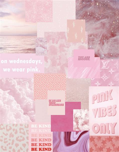 Pink Wallpaper Collage