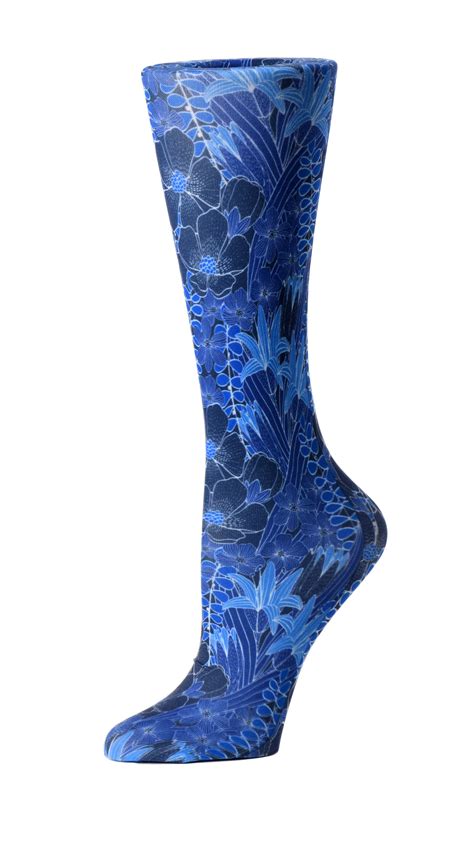 Buy Blue Flowers Cutieful Compression Socks Cutieful Online At Best Price Oh