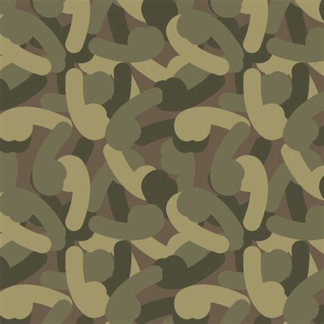 penis camouflage pattern crew
