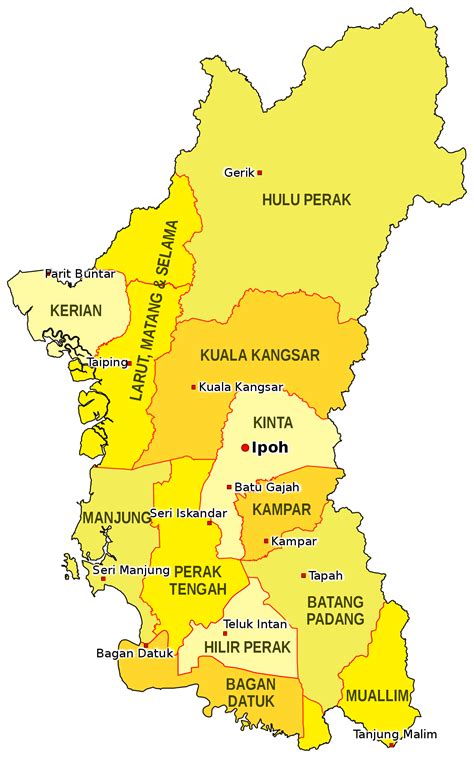 Pesuruhjaya pengakap daerah bagan datuk. File:Districts in Perak.svg - Wikimedia Commons