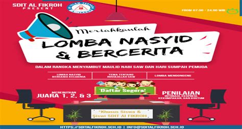 Cerita saya adalah kisah hijrah rasulullah saw yang kita kasihi dari kota mekah ke kota madinah. Pengumuman Juara Lomba Nasyid dan Bercerita Kisah Nabi dan ...