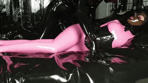 Latex Blowjob And Sex With Pink Catsuit Rubber Girl Rubberhell