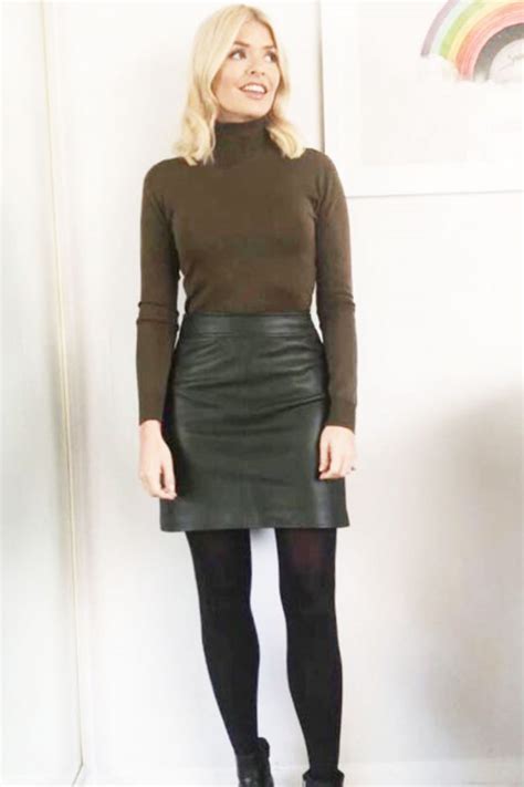 Holly Willoughby Outfits This Morning Presenter Wears A Line Leather