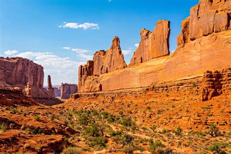 Park Avenue At Arches National Park Stock Image Image Of America