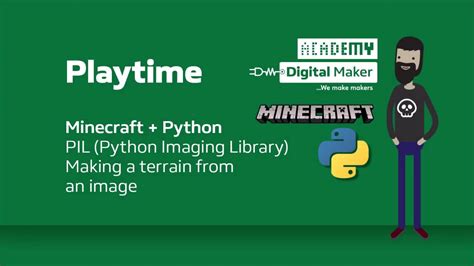Python Pil Python Imaging Library Creates Terrain In Minecraft Youtube