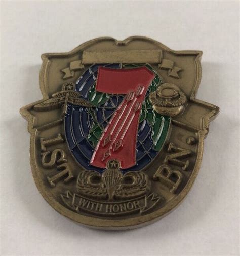 1st Battalion 7th Special Forces Group Airborne Challenge Coin F27
