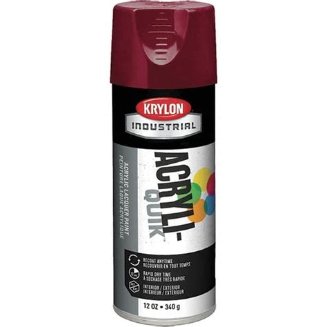 Krylon Lacquer Spray Paint Cherry Red Gloss 16 Oz Msc Industrial
