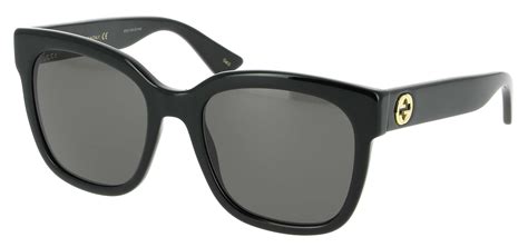 sunglasses gucci gg 0034sn 001 54 20 woman noir square frames full frame glasses trendy