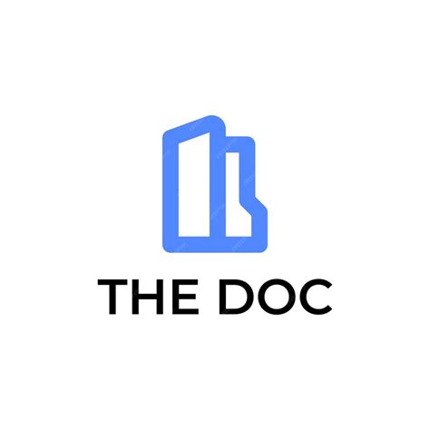 Premium Vector Abstract Doc Logo Design Templates