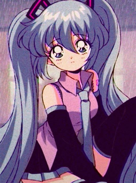 🌧️ 初音ミク Vocaloid 90s Anime 90 Anime Aesthetic Anime