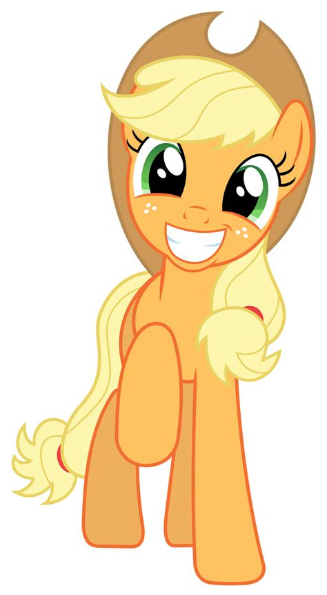Mlp Very Happy And Adorable Applejack By Floppychiptunes On Deviantart