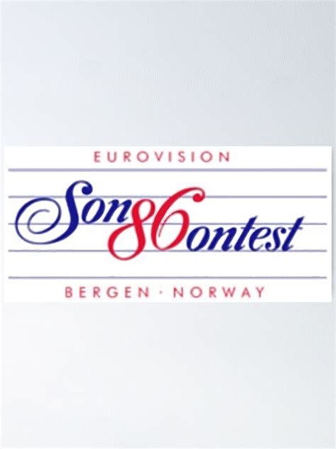 Find & download free graphic resources for contest poster. "Eurovision Song Contest 1986 T-shirt" Poster by Ellenisti ...