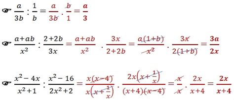 Multiplicação E Divisão De Frações Algébricas Matemática Infoescola