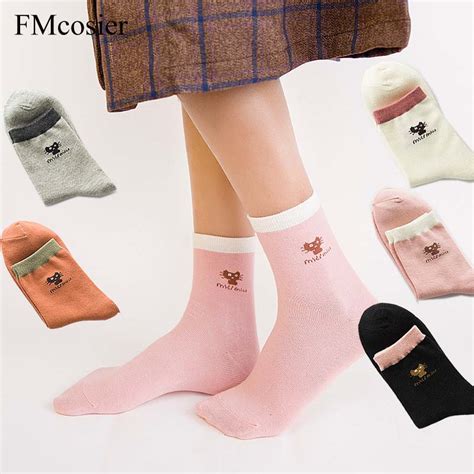 10pairs Summer Spring New Fashion Funny Women Cotton Socks White Female Ladies With Cats Cute