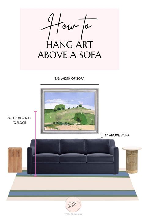 How High Do You Hang A Picture Over Sofa Baci Living Room