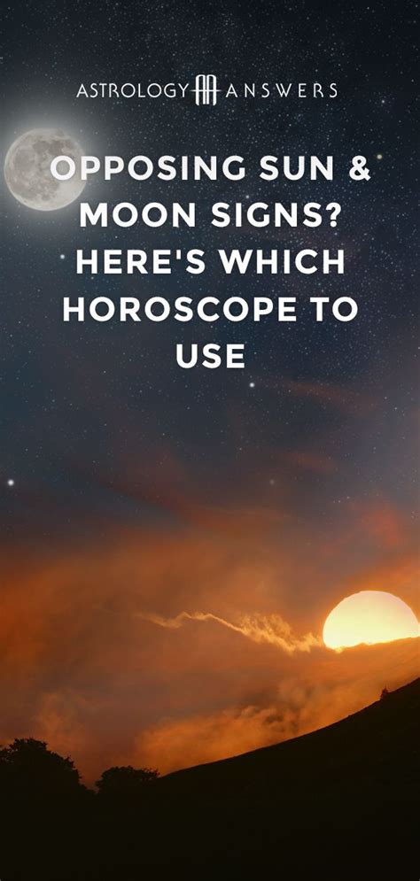 If birth time is unknown, check this box. Opposing Sun & Moon Signs? Here's Which Horoscope to Use ...