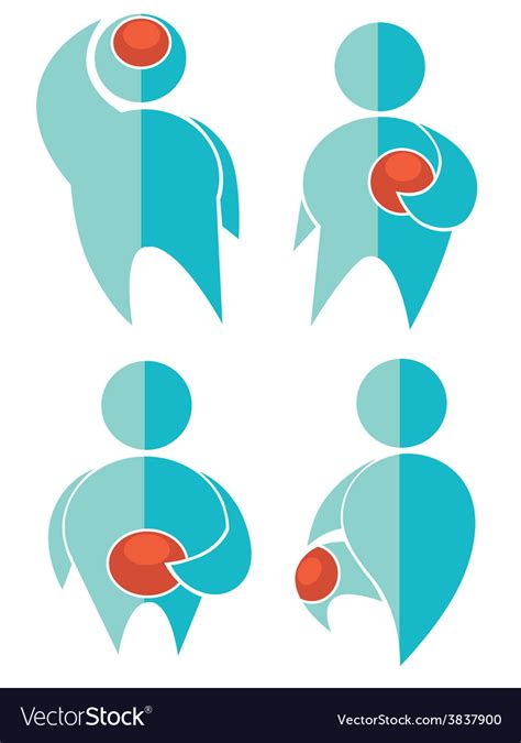 Pain Collection Royalty Free Vector Image Vectorstock