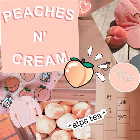 Download Aesthetic Peach Pink Cream Wallpaper