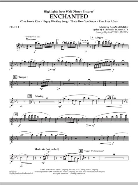 Highlights From Enchanted Flute 2 Sheet Music Michael Brown