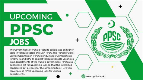 Ppsc Upcoming Jobs Latest Vacancies In All Departments
