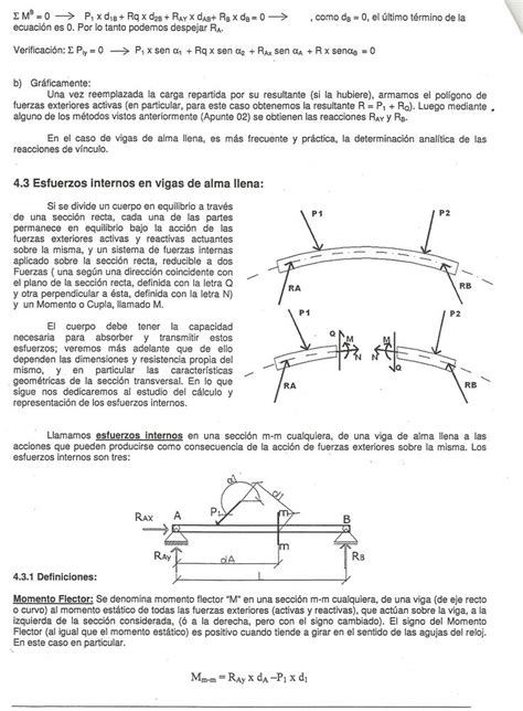 Estatica Grafica Arq Mario Ballesteros VIGAS ESTRUCTURAS DE ALMA