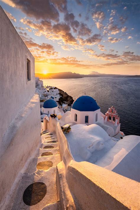 Perfect Sunrise Oia Santorini Greece By Chano Sanchez 500px