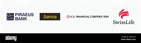 Bok Financial Corporation Logo Bankia Logo Piraeus Bank Logo Swiss