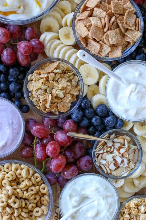 Yogurt Parfait Breakfast Board Barefeet In The Kitchen