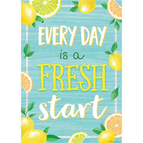 613 Every Day Is A Fresh Start Positive Poster 088231979586 7958