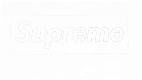 Done Drawing The Supreme Logo Youtube