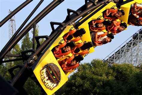 Demon Is A Classic High Speed Looping Roller Coaster That’s Been Haunting Riders For Over 30