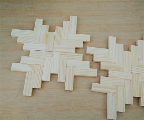 Jenga wood blocks glued together to make cool placemats | Wood blocks diy, Jenga diy, Wood blocks