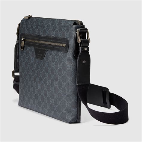 Gucci Gg Supreme Canvas Messenger Bag In Gray For Men Lyst