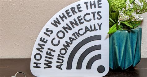 Home Is Where The Wifi Connects Automatically Decor Keychain Magnet By