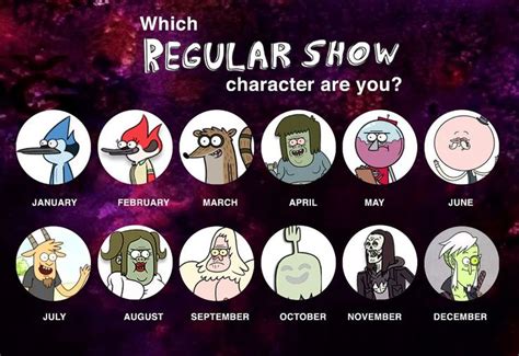Whats Ur Birthday With Regular Shows Character By