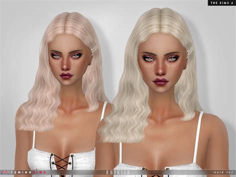 Estelle Hair 102 By Tsminhsims At Tsr Sims 4 Updates