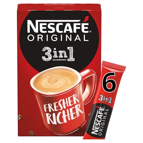 Nescafe Original 3in1 Instant Coffee 6 Sachets 17g Box Of 11