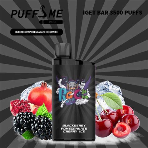 Buy Iget Bar 3500 Puffs Blackberry Pomegranate Cherry Ice Online