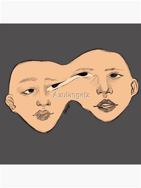 2 Face Sticker For Sale By Azulangelz Redbubble