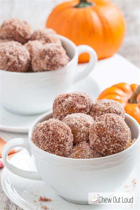 Baked Pumpkin Spice Donut Holes Chew Out Loud