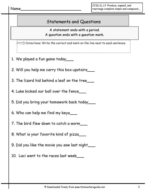 16 Best Images Of Form A Sentence Worksheets 2nd Grade Sentences