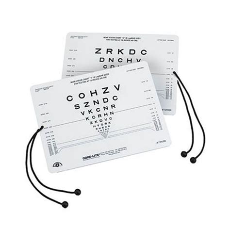 Sloan Letter Near Vision Eye Chart Everymarket