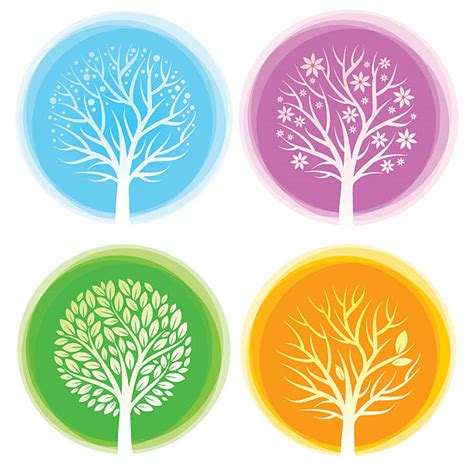 Four Seasons Clip Art Vector Images And Illustrations Istock