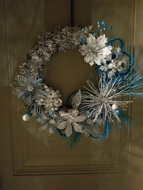 Wintery January Christmas Wreaths Hanukkah Wreath Holiday Decor