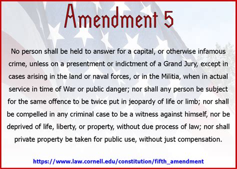 Bill Of Rights Amendment 5
