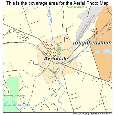 Aerial Photography Map Of Avondale Pa Pennsylvania
