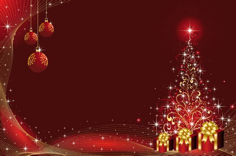 Bela árvore De Natal Bola De Natal Vermelha Material De Fundo Cartão De Feliz Natal Banner
