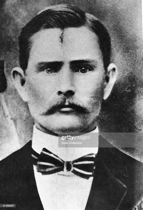 Portrait Of American Outlaw Jesse James Late 1870s He And His