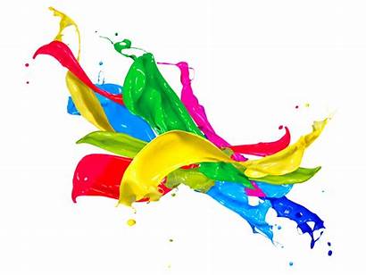 Colors Splash Paint Drops Squirt Spray Clker