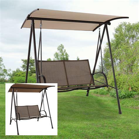 The frame holds up solid. Replacement Canopy for 2017 Maintstays 2-Person Swing ...